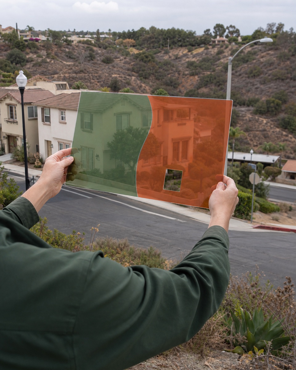 Property professional aligns an abstract jurisdiction overlay with a San Diego County rental.