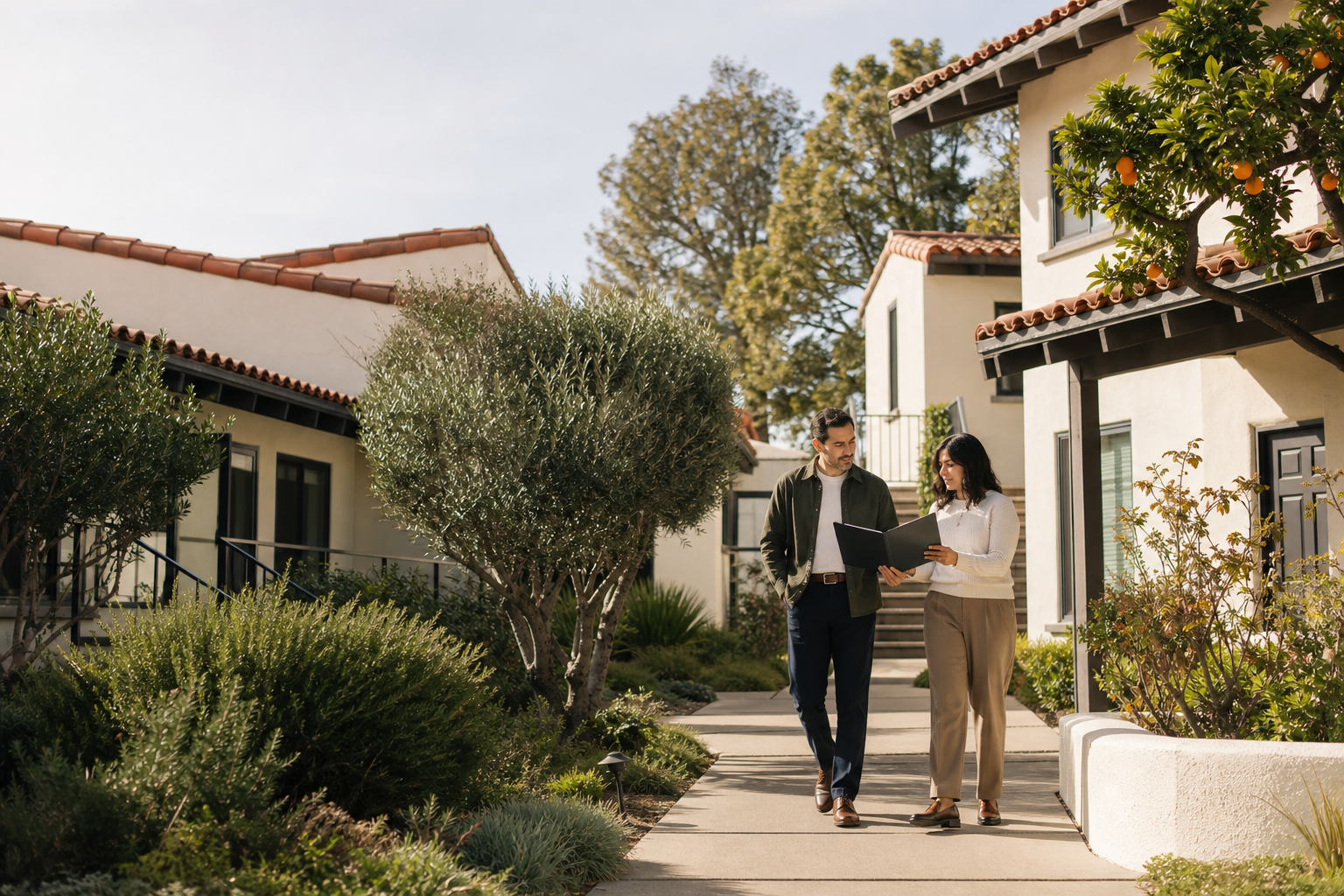 California residential rental property in a coastal neighborhood