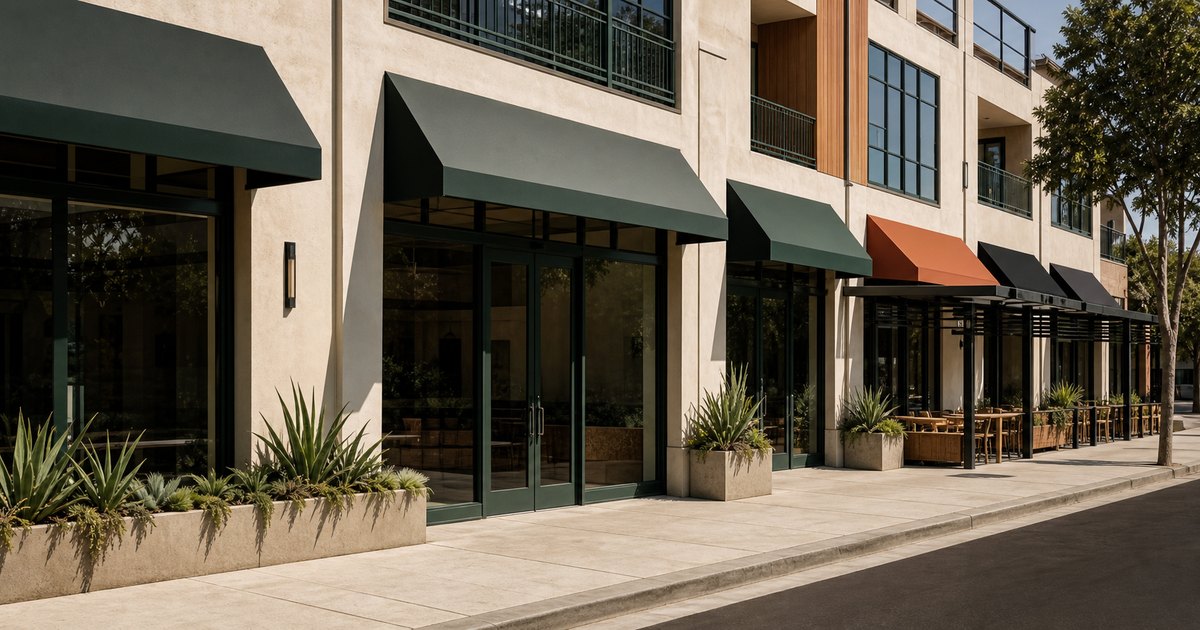 California mixed-use commercial property with retail, restaurant, and office spaces