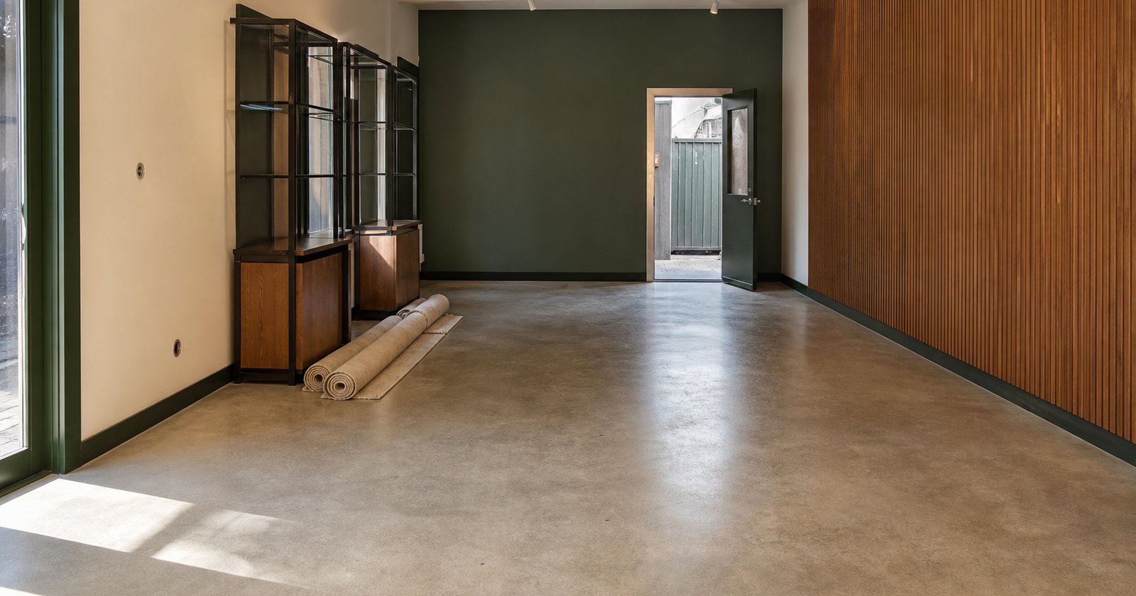 Empty retail suite prepared for an orderly commercial lease surrender