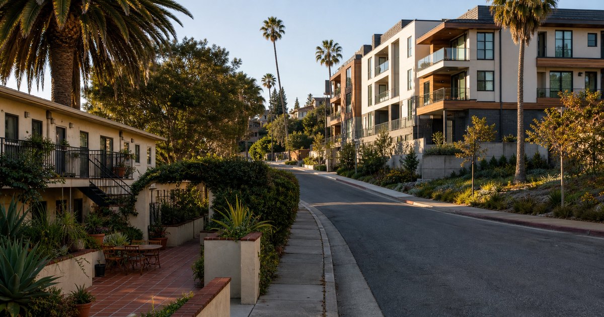 Two distinct California investment properties connected by one neighborhood streetscape